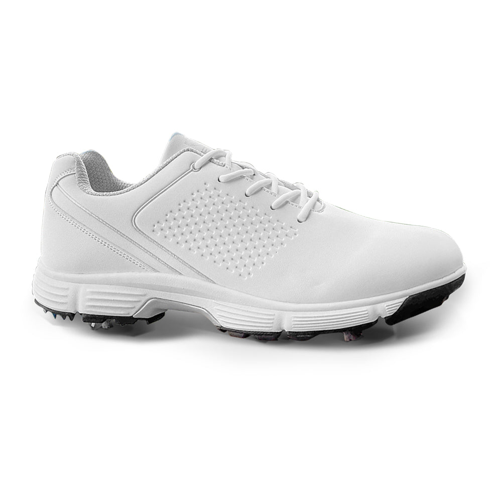 Ask Echo G617 Men's Professional Spikes Golf Shoes / White