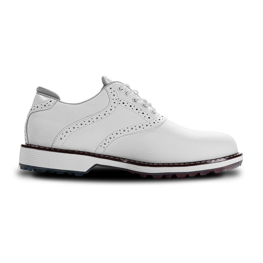 Ask Echo G3 Men's Professional Spikeless Golf Shoes / White