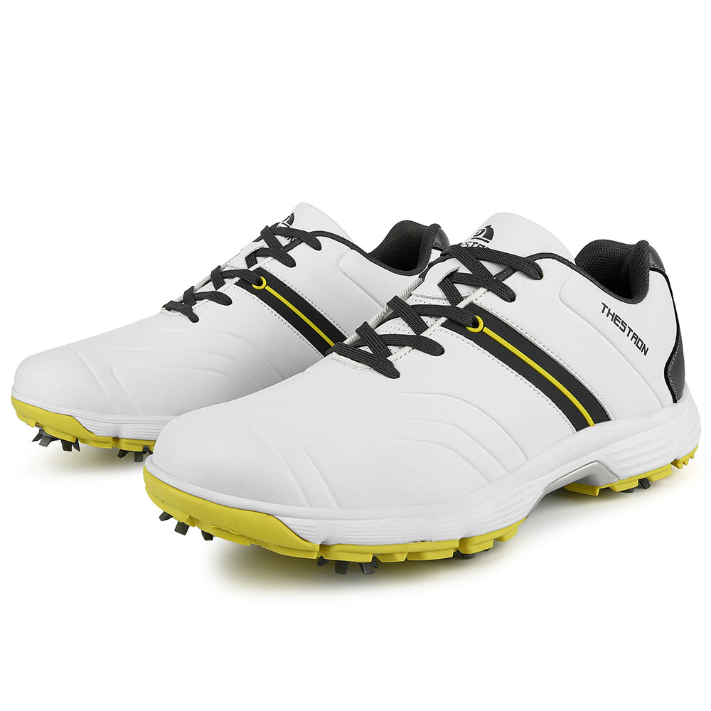 Ask Echo G517 Men's Professional Spikes Golf Shoes / Yellow