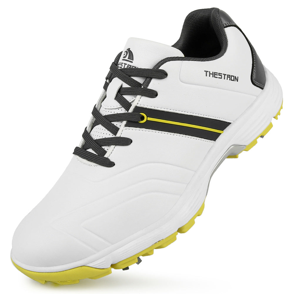 Ask Echo G517 Men's Professional Spikes Golf Shoes / Yellow