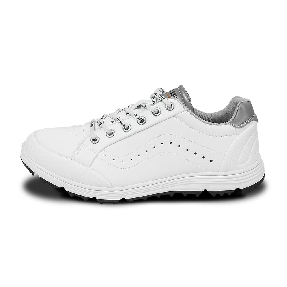 Ask Echo G718 Men's Breathable Spikeless Golf Shoes / White