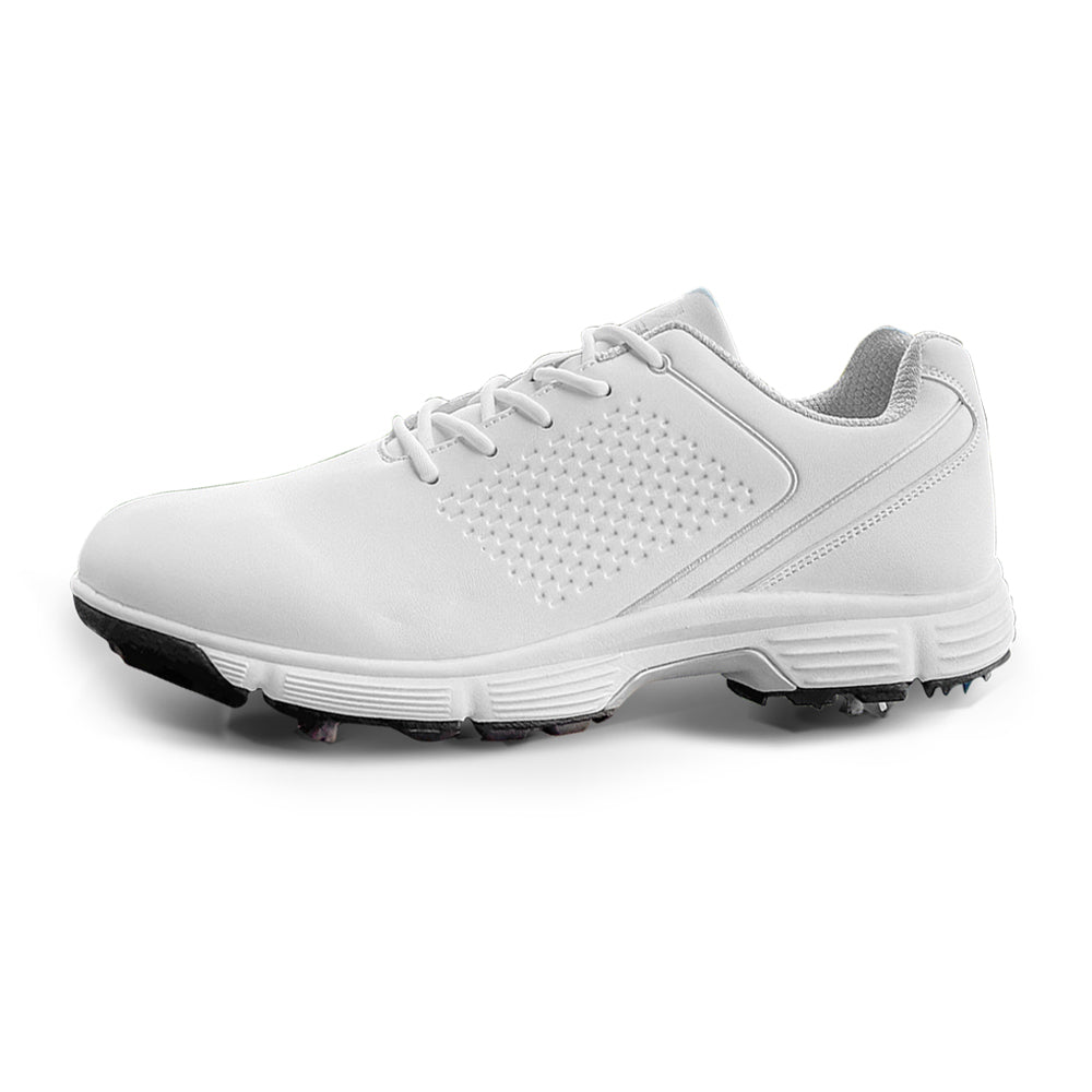 Ask Echo G617 Men's Professional Spikes Golf Shoes / White