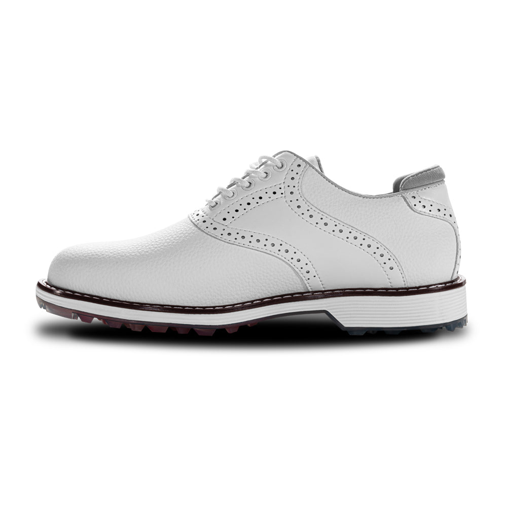 Ask Echo G3 Men's Professional Spikeless Golf Shoes / White