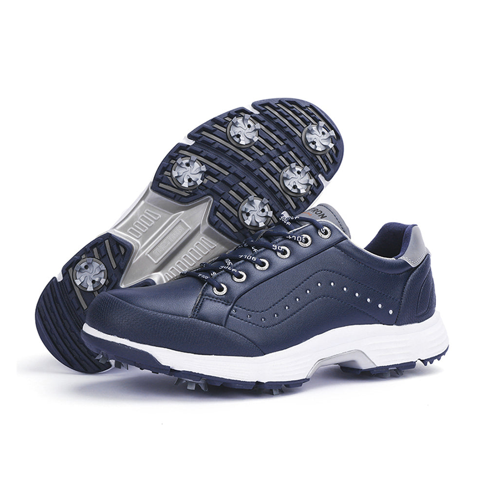 Ask Echo G716 Men's Professional Spikes Golf Shoes / Blue