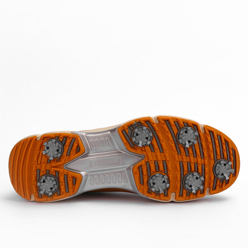 Ask Echo G716 Men's Professional Spikes Golf Shoes / Brown