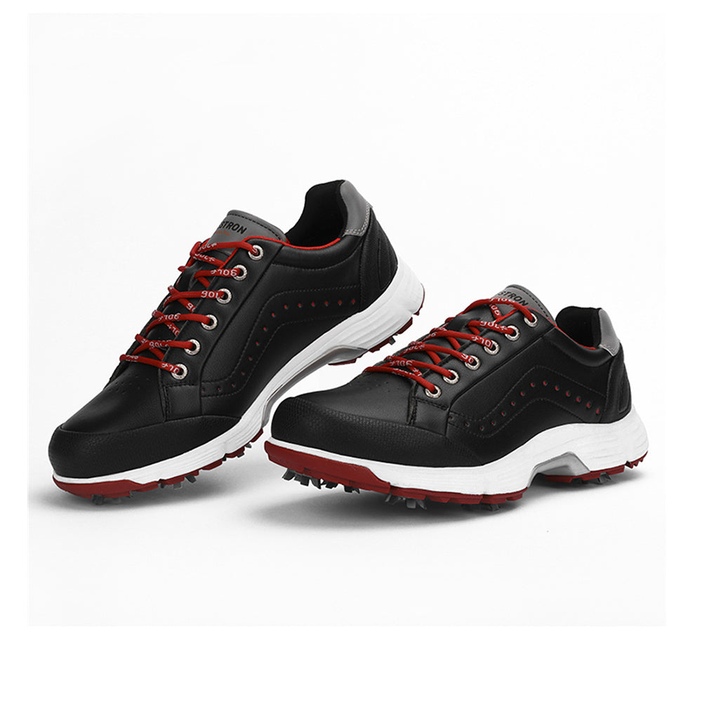 Ask Echo G716 Men's Professional Spikes Golf Shoes / Black