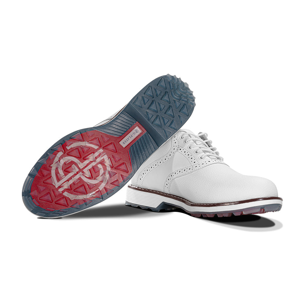 Ask Echo G3 Men's Professional Spikeless Golf Shoes / White