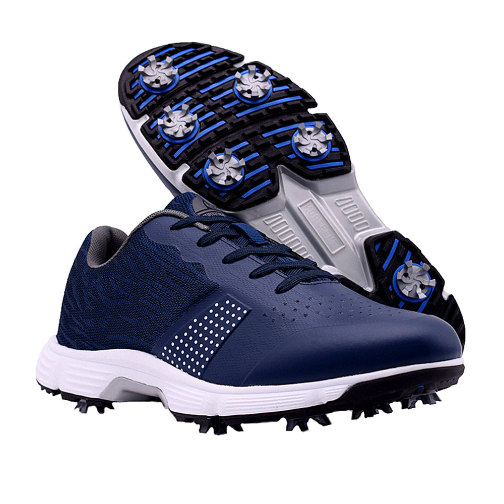 Ask Echo G615 Men's Professional Spikes Golf Shoes / Blue