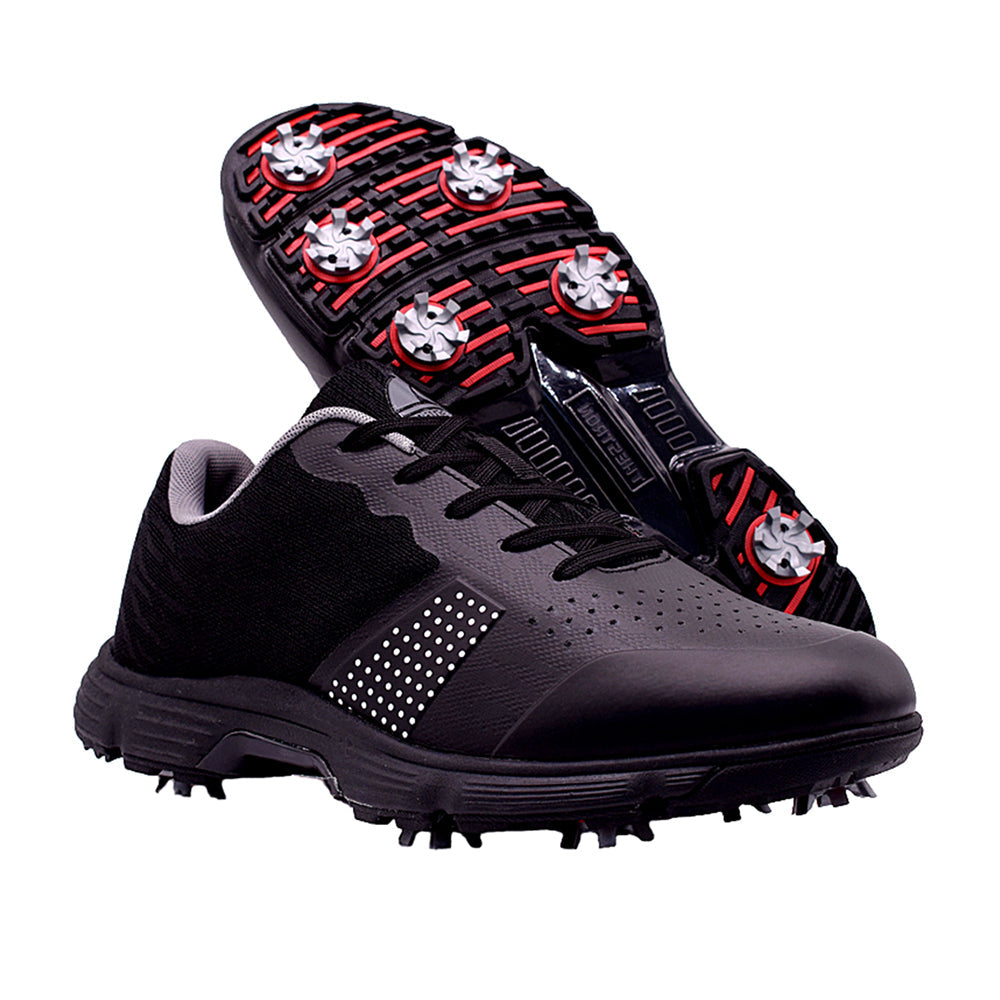 Ask Echo G615 Men's Professional Spikes Golf Shoes / Black