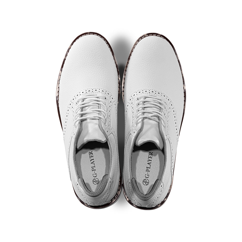 Ask Echo G3 Men's Professional Spikeless Golf Shoes / White