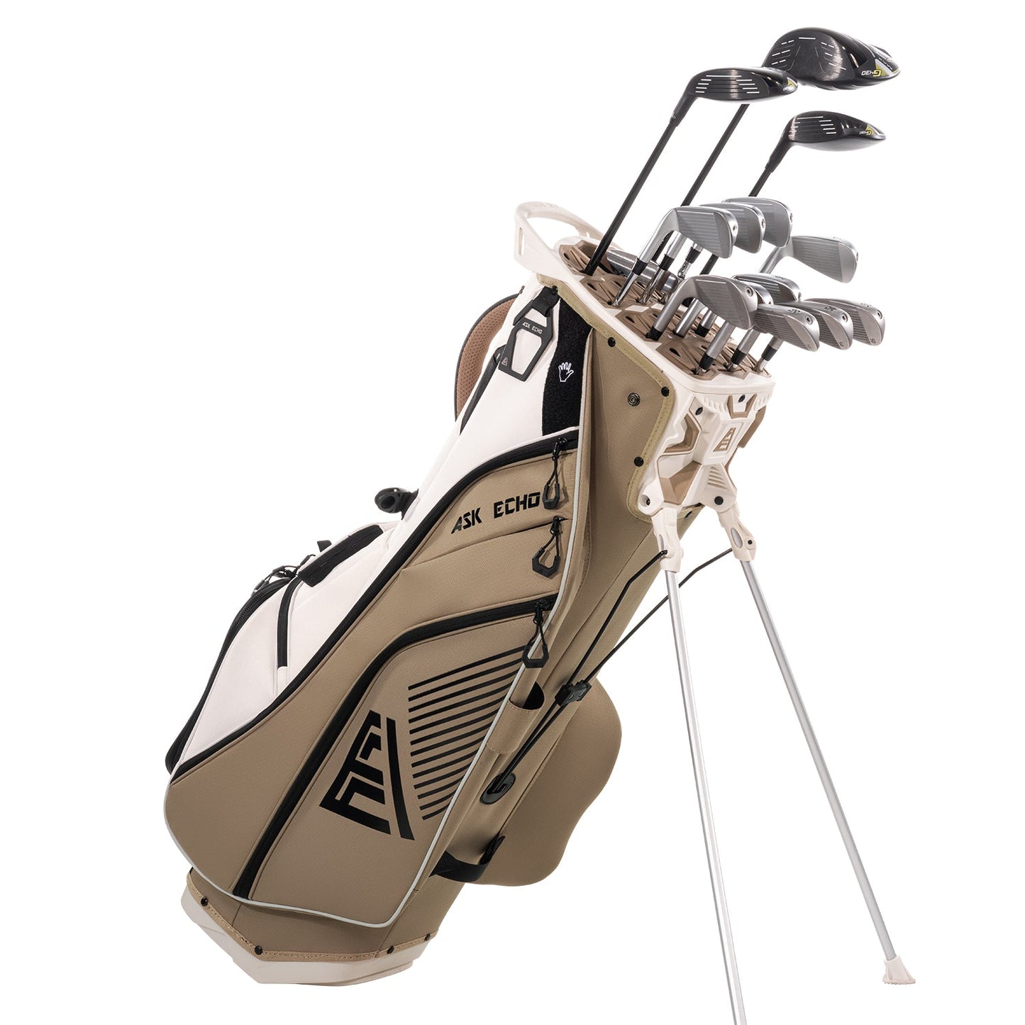 Ask Echo 2025 ST-LOCK Mecha 14 Way Dividers Soundless Hybrid Stand Bag / Toasted Almond