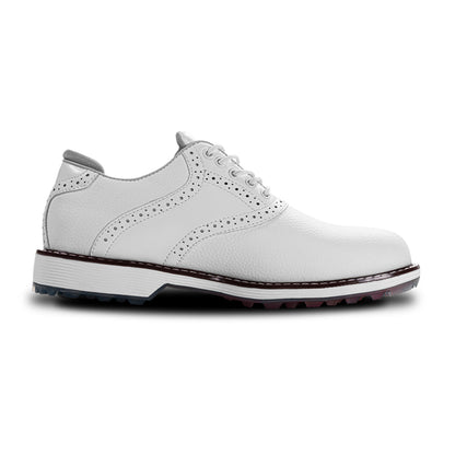 Ask Echo G3 Men's Professional Spikeless Golf Shoes / White