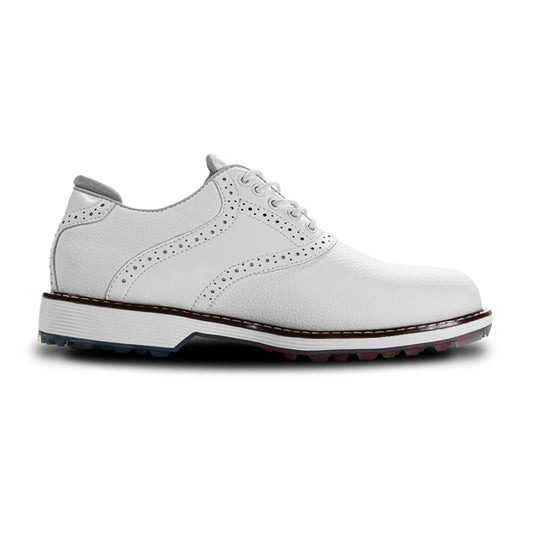 Ask Echo G3 Men's Professional Spikeless Golf Shoes / White