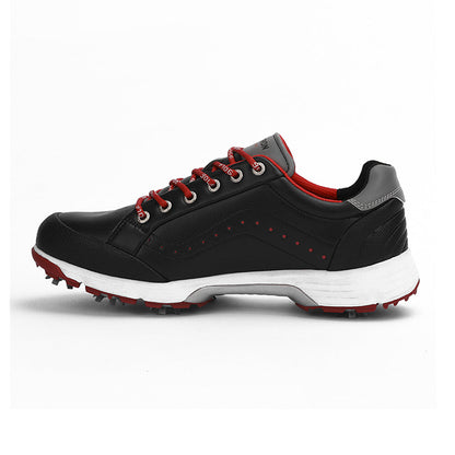 Ask Echo G716 Men's Professional Spikes Golf Shoes / Black