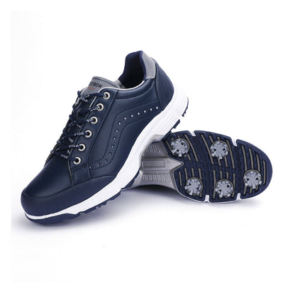 Ask Echo G716 Men's Professional Spikes Golf Shoes / Blue