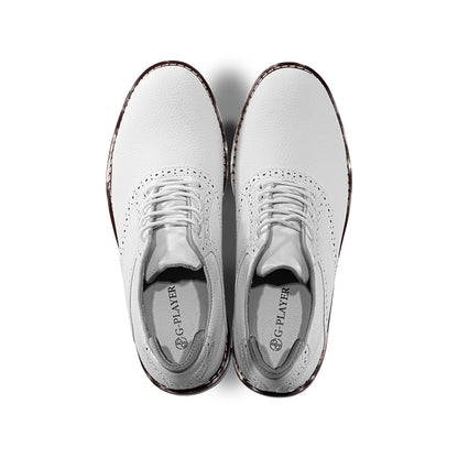 Ask Echo G3 Men's Professional Spikeless Golf Shoes / White