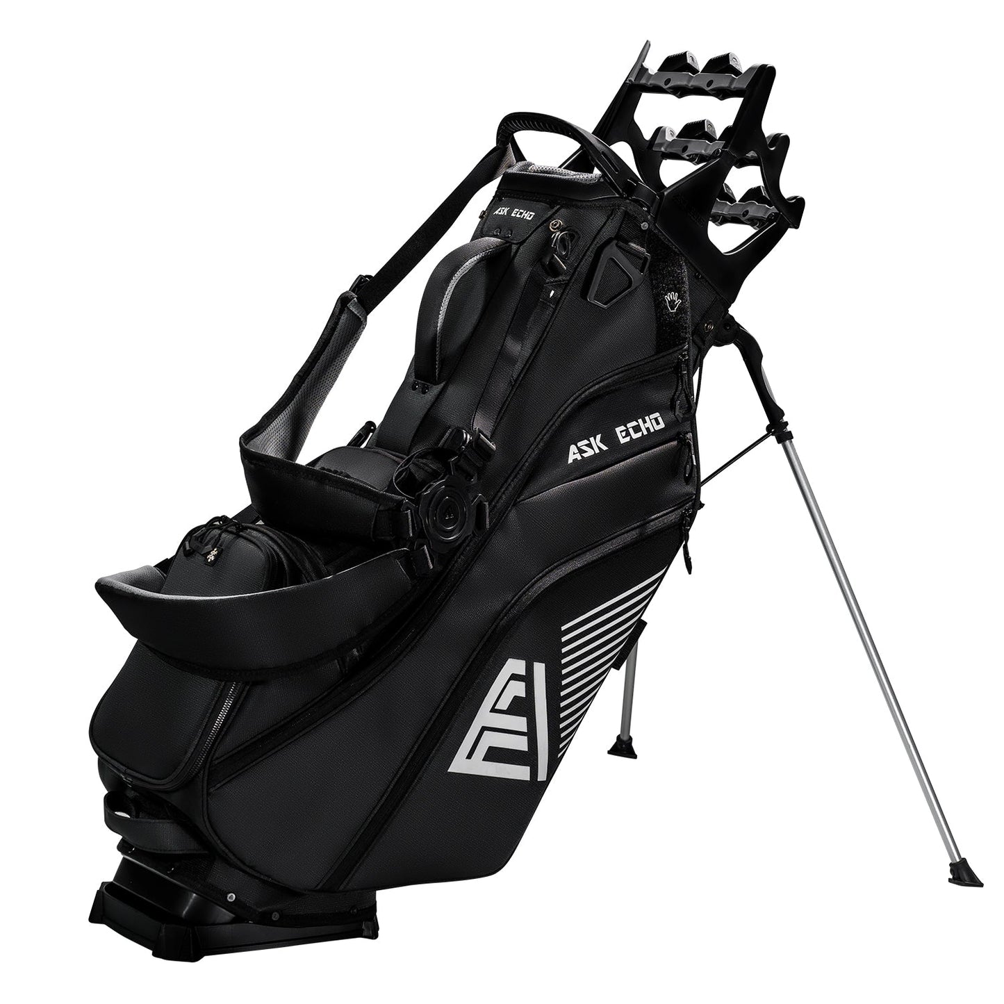 ST-14 Hybrid Stand Bag and Pendor Lock Club Organizer Bundle / Black