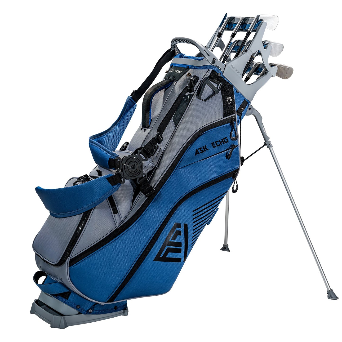 ST-14 Hybrid Stand Bag and Pendor Lock Club Organizer Bundle / Navy