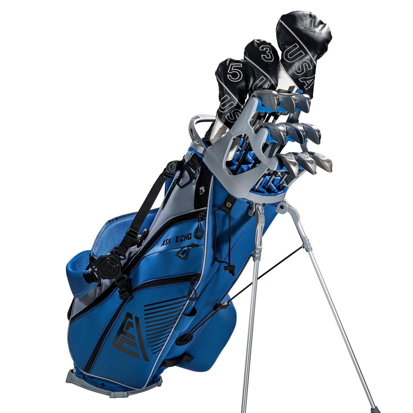 ST-14 Hybrid Stand Bag and Pendor Lock Club Organizer Bundle / Navy