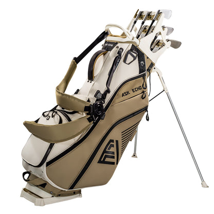 ST-14 Hybrid Stand Bag and Pendor Lock Club Organizer Bundle / Toasted Almond