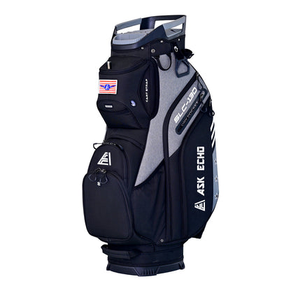 Ask Echo 2024 SLC-130 15 Way Full Length Dividers Golf Soundless Cart Bag / Black