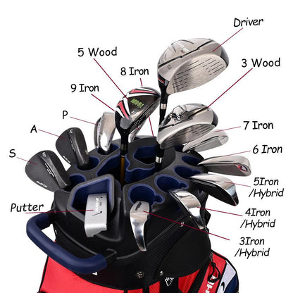 Ask Echo T-LOCK 2.0 14 Way Organizer Dividers Golf Soundless Cart Bag / All Color
